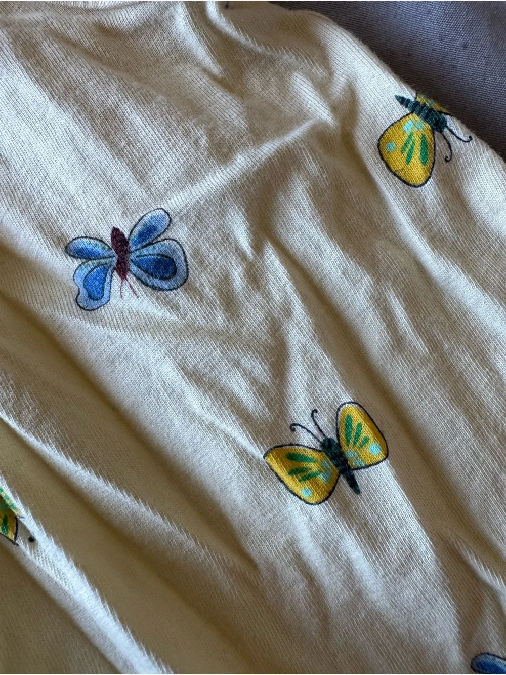 Old Navy Yellow Butterfly Baby Romper